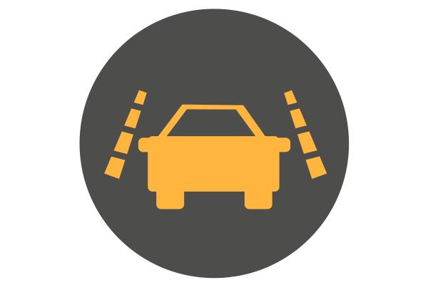 Drivers dashboard Lane Departure Symbol - LDW 