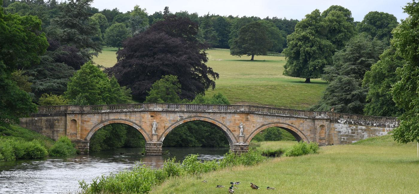 A three arch bridge at Chatsworth